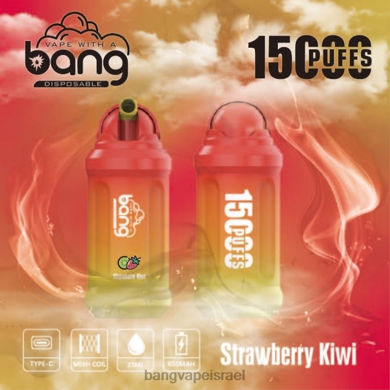 Bang Vape 15000 שאיפות 4J2PV1 חַד פַּעֲמִי Bang Vape israel