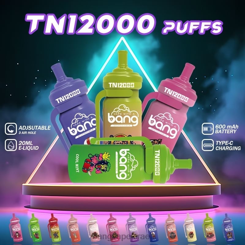 Bang Vape TN12000 תרמיל עם סליל רשת 4J2PV5 חַד פַּעֲמִי bang disposable vape flavors