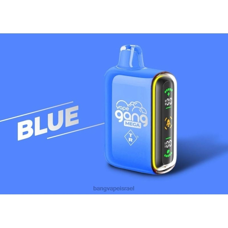 Vape Gang MEGA 20,000 פחזניות אדים חד פעמיים (קופסה של 5) 4J2PV52 כְּחוֹל Bang Vape israel