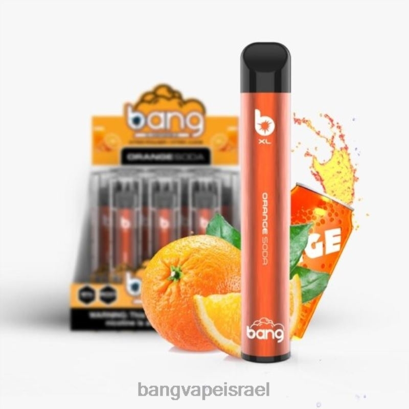 Bang Vape XL חַד פַּעֲמִי 4J2PV32 סודה כתומה Bang Vape jerusalem