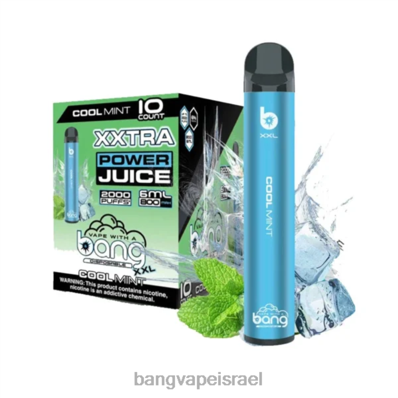 Bang Vape XXL 2000 שאיפות 4J2PV16 מנטה קרירה vape gang disposables