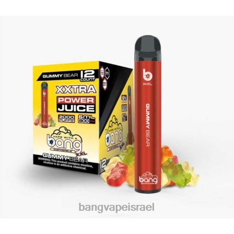 Bang Vape XXL 2000 שאיפות 4J2PV17 דוב גומי vape gang vape